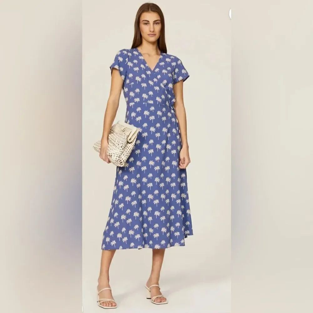 Marine Layer Emlyn Midi Wrap Dress Size Medium